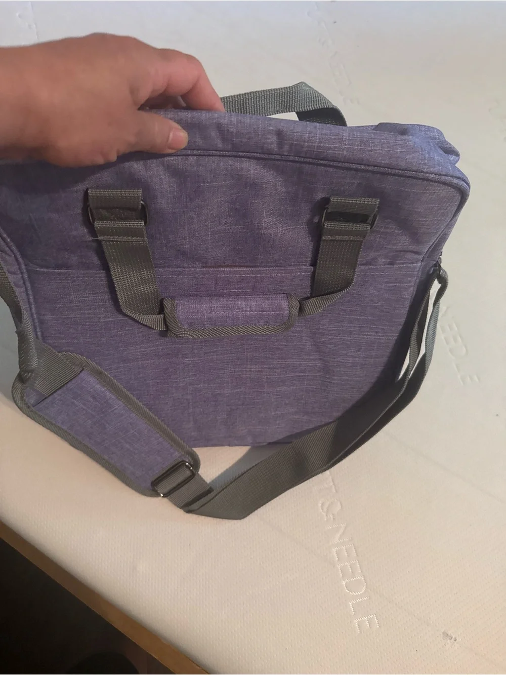 Purple Men's Travel Tote Bag
